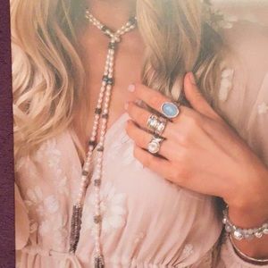 Grace & Heart Pearl/Labradorite Necklace New